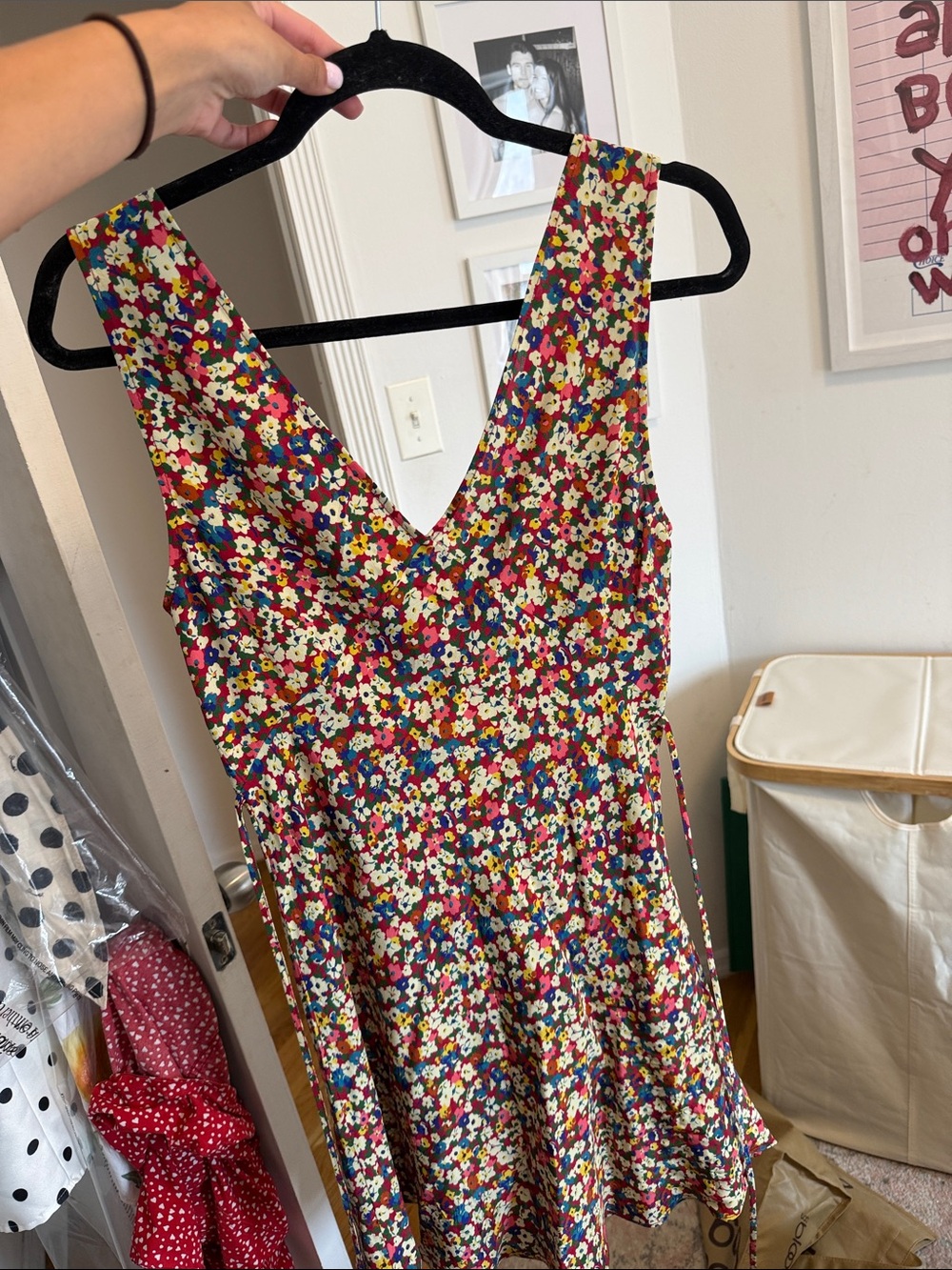 Realisation Par Multicolor Floral V-Neck Sundress